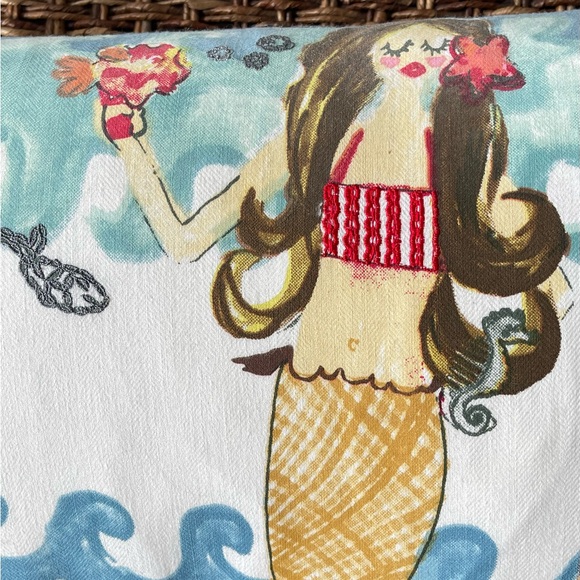 Two one-of-a-kind Mermaid/Merman Pillows 12x22 - Picture 5 of 6